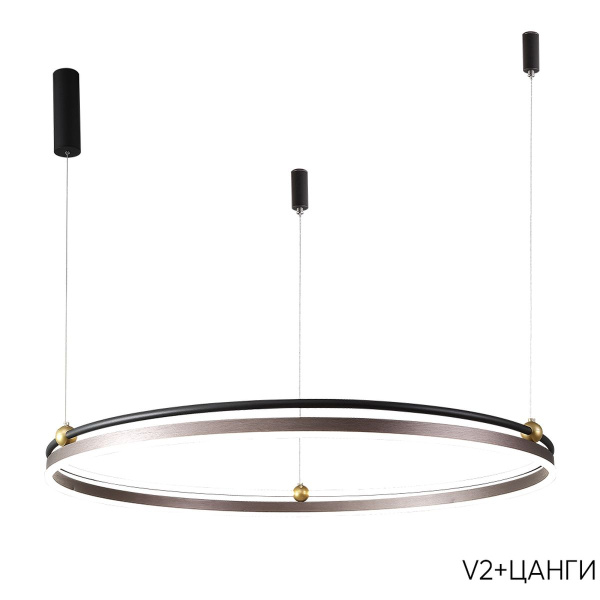 Подвесной светодиодный светильник Crystal Lux Fernando SP88W Led Coffee/Black