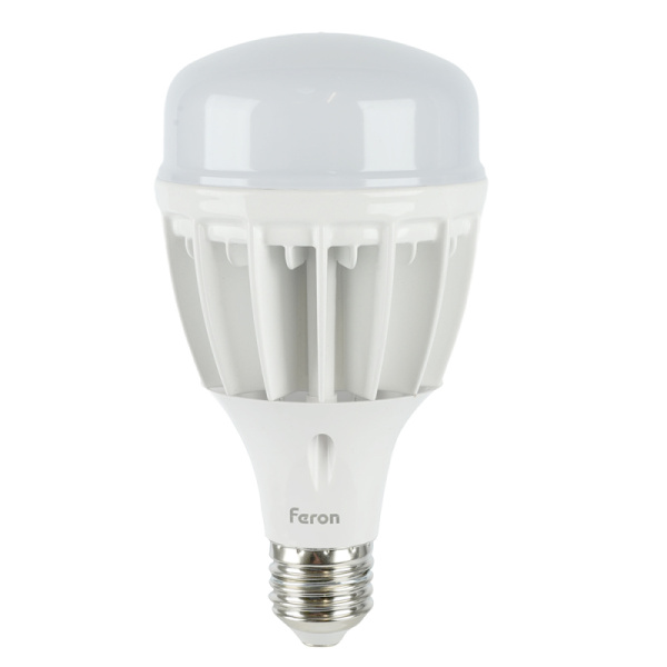 Лампа светодиодная Feron E27-E40 40W 6400K Цилиндр Матовая LB-65 25538