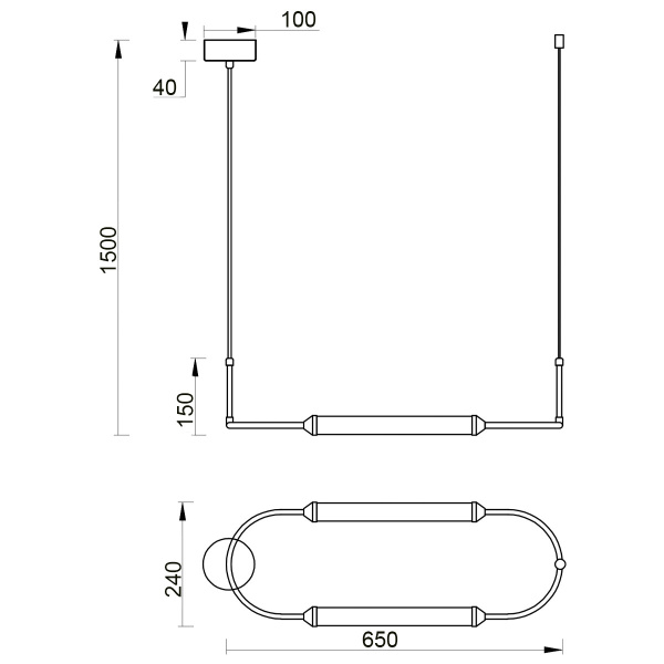 Подвесной светильник Vele Luce Capsula VL7293P31