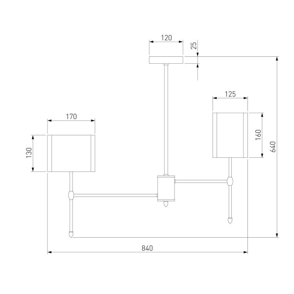 Подвесная люстра Eurosvet Notturno 60162/8 латунь Smart