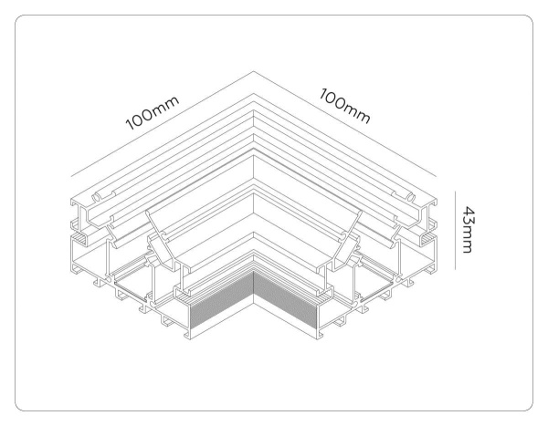 Коннектор угловой Ambrella Light TRACK SYSTEM GL1981