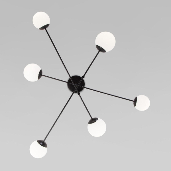 Потолочная люстра Eurosvet Netz 30181/6 черный Smart