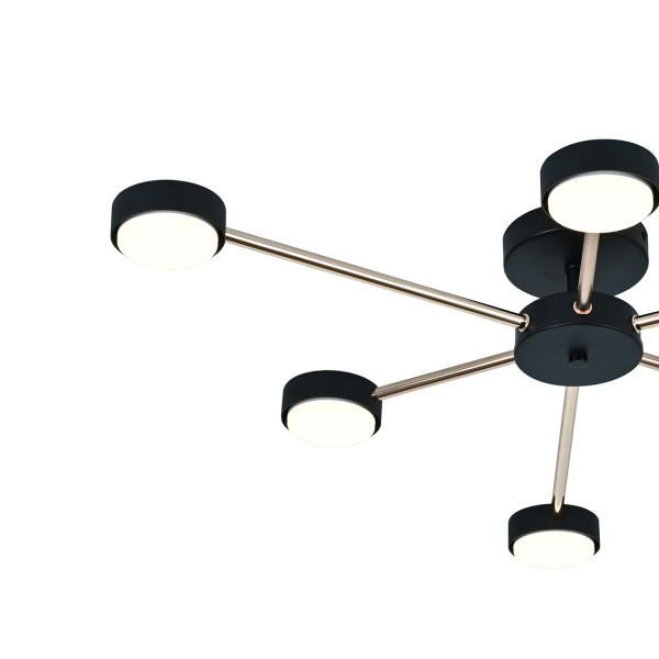 Потолочный светильник Escada Luminix 120008/6R Black/Gold ES0000094