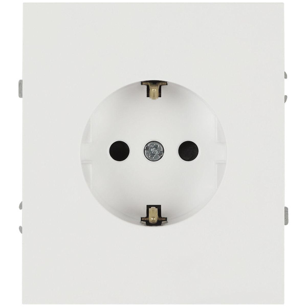 Розетка ЭРА Arktik 16-2102-08 с заземлением 2P+E Schuko со шторками 16А-250В белый матовый Б0070431