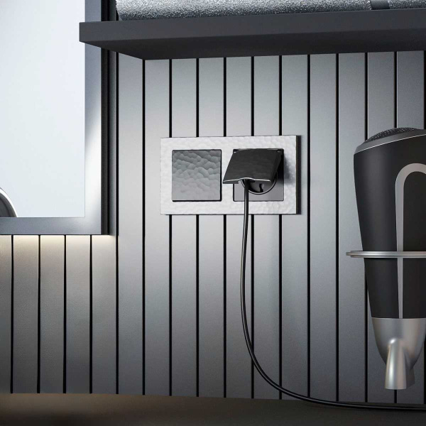 Выключатель Werkel Hammer одноклавишный черный W1210008 4690389161971