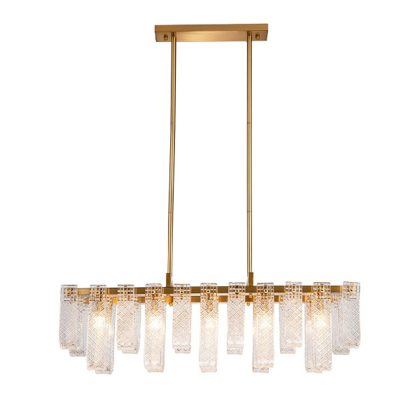 Подвесная люстра Indigo BRINA 12027/10PL Brass V000367