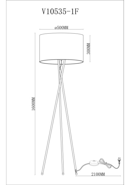 Торшер Moderli Palma V11597-1F