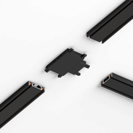 Соединитель четырёхсторонний для накладного шинопровода Elektrostandard Flat Magnetic 85003/00 черный a063738