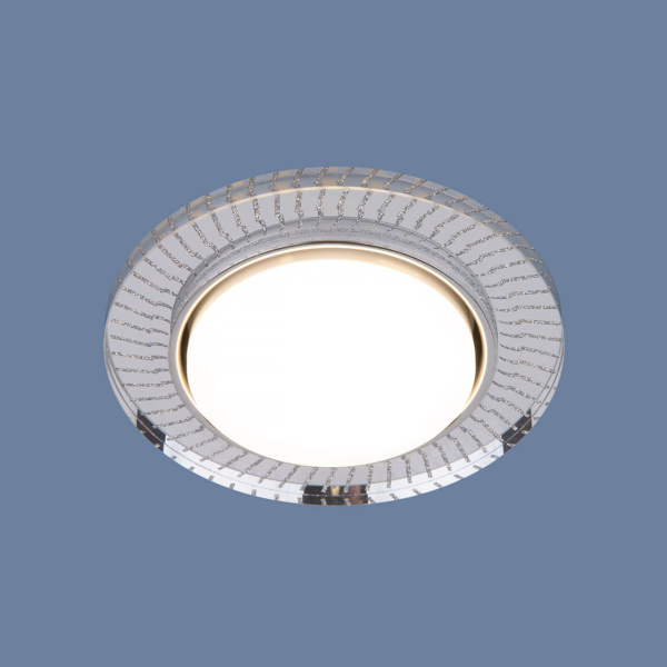 Встраиваемый светильник Elektrostandard 3033 GX53 CL/SL прозрачный/серебро a045484