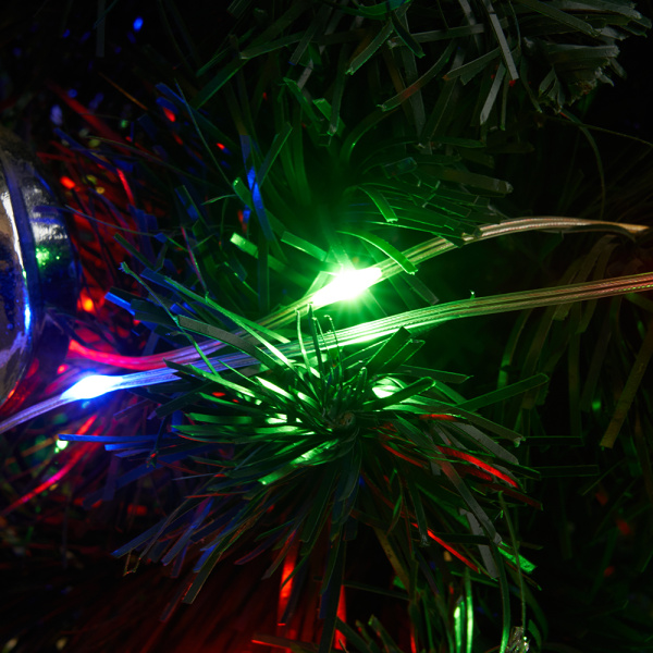 Светодиодная гирлянда Feron CL577 линейная Роса (на плоском проводе) 220V мультиколор c питанием от сети 48618