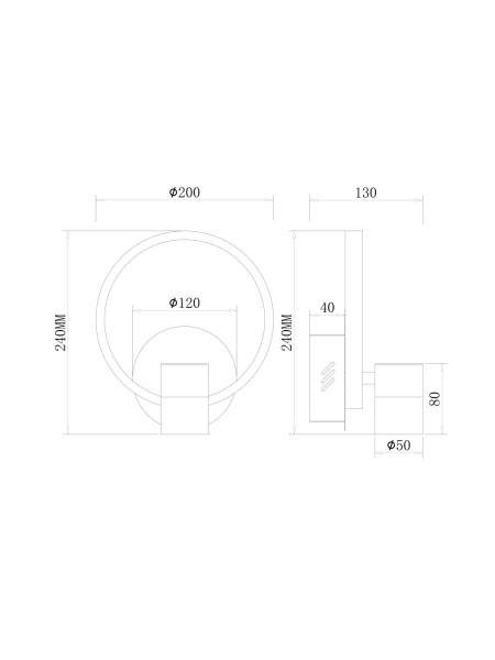 Настенный светильник Freya Тумблер / Tumbler FR6074WL-L12GB