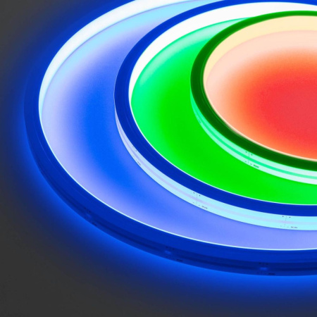 Светодиодная лента герметичная WAVE-TOP-PU-H120-10x10mm 24V RGB (10 W/m, IP68, 1m, wire x1) Arlight 052641