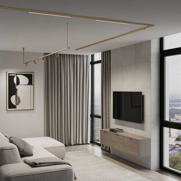 Трековый светильник Elektrostandard Brass Line a071849