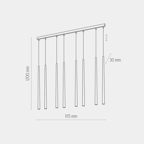 Подвесной светильник TK Lighting 6423 Piano Gold