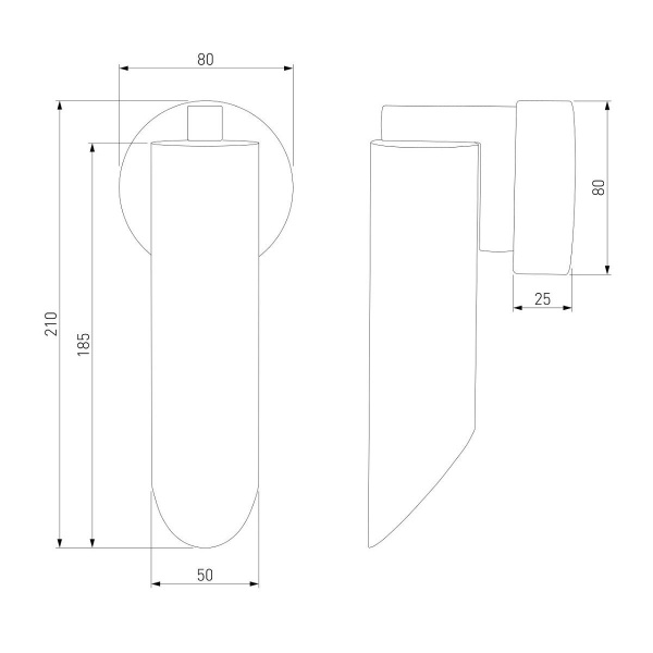 Настенный светильник Eurosvet Wing 40037/1 хром