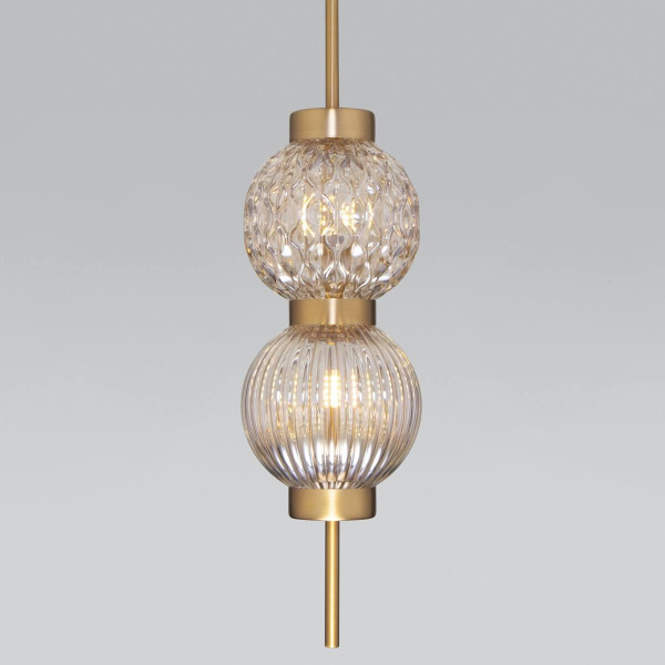 Подвесной светильник Eurosvet Plaza 50186/2 латунь