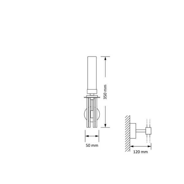 Настенный светильник KUTEK MOOD Mussa MUS-K-1(Z)