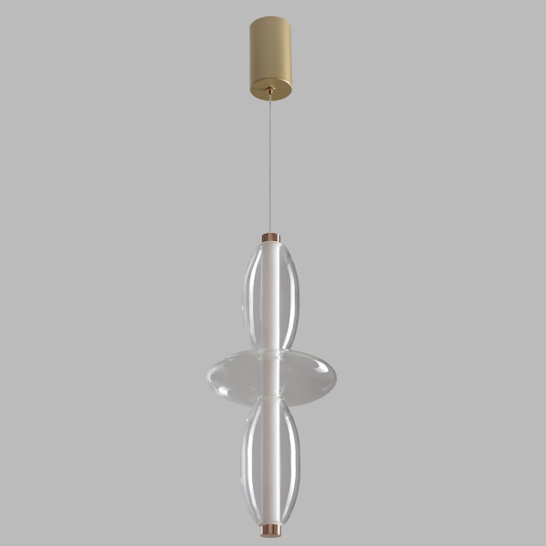 Подвесной светодиодный светильник Crystal Lux Quasar SP14W Led Transparent