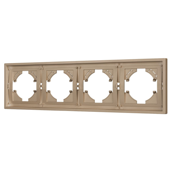 Рамка пластиковая FRM-TENDO-PL-4-GD Arlight 053850