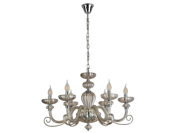 Подвесная люстра Newport 8626/C chrome cognac М0071597