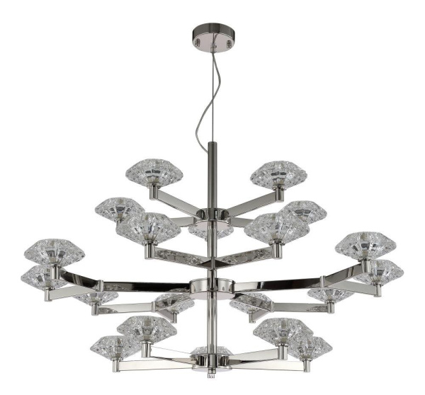 Подвесная люстра Crystal Lux Rebeca SP5+10+5 Nickel