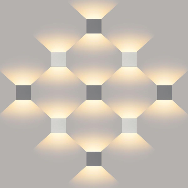 Уличный настенный светодиодный светильник Elektrostandard 1548 Techno LED Winner серый a038411