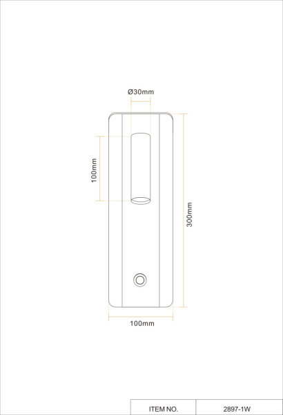 2897-1W Настенный светильник