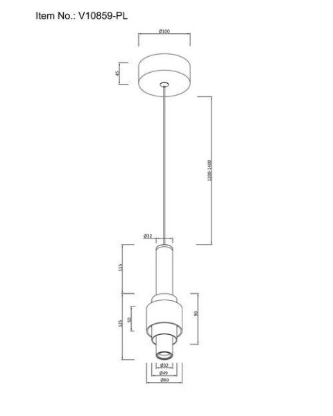 Подвесной светодиодный светильник Moderli Elsa V10859-PL