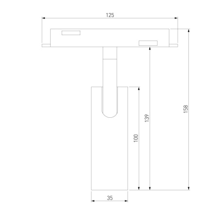 Трековый светодиодный светильник Elektrostandard (Умный дом) Slim Magnetic Dim Cubo 85070/01 черный a063530