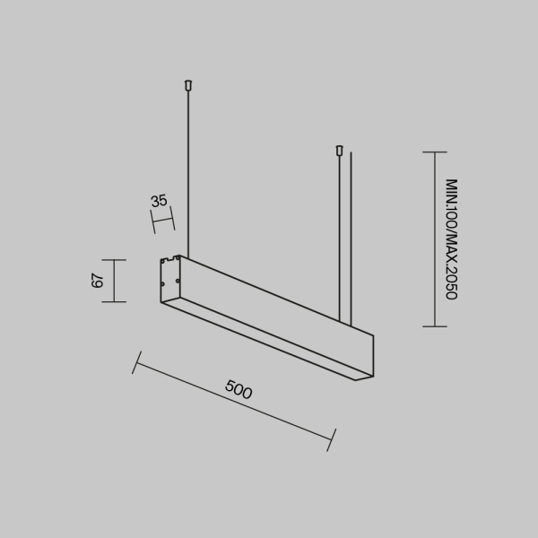 Линейный светильник Maytoni Technical LL312041