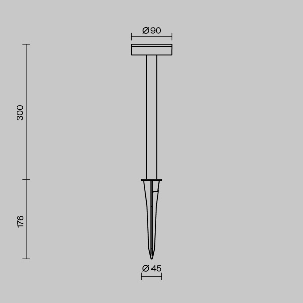 Ландшафтный светильник Maytoni Outdoor O503FL-L4B3K