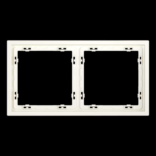 Рамка пластиковая S70 на 2 пост, (хлопок) Voltum VLS100213