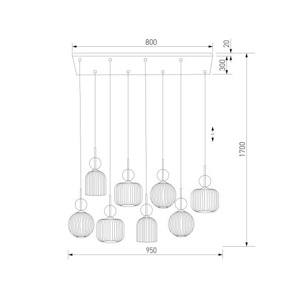 Подвесной светильник TK Lighting 11045 Sophia Cognac a071827