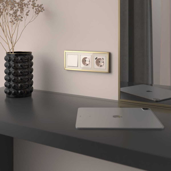 Выключатель Werkel айвори акрил W1110043 4690389196980