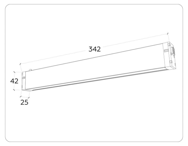 Трековый светодиодный светильник Ambrella Light Track System Magnetic 220V GL1271