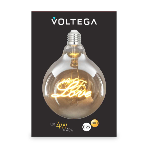 Лампа светодиодная филаментная Voltega 271 E27 4W 2500K желтая 8550