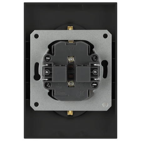 Розетка ЭРА Arktik 16-2104-05 двойная с заземлением 2X2P+E Schuko 16А-250В антрацит Б0070448