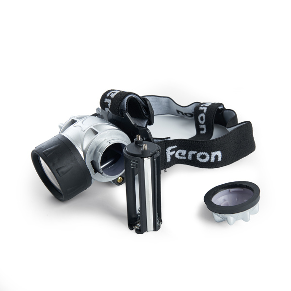 Налобный светодиодный фонарь Feron TH2304 на батарейках 60х50 35 лм 41708