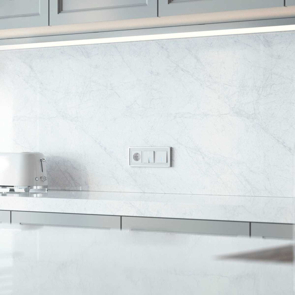 Выключатель одноклавишный проходной с подсветкой Werkel белый W1112101 4690389155079