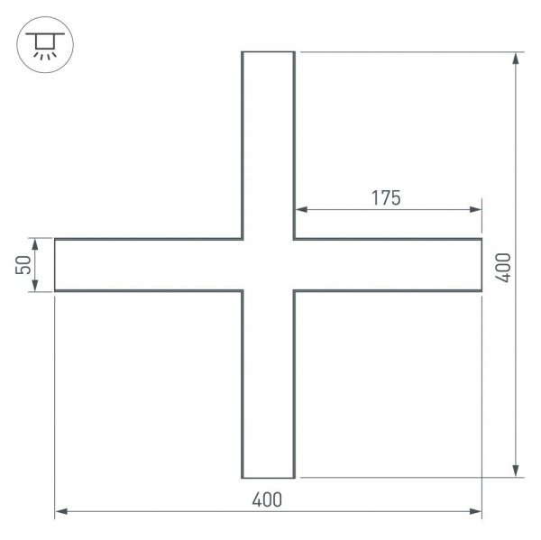 Коннектор X-образный Arlight SL-Line-5035 030118