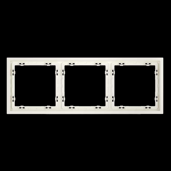 Рамка пластиковая S70 на 3 пост, (хлопок) Voltum VLS100313