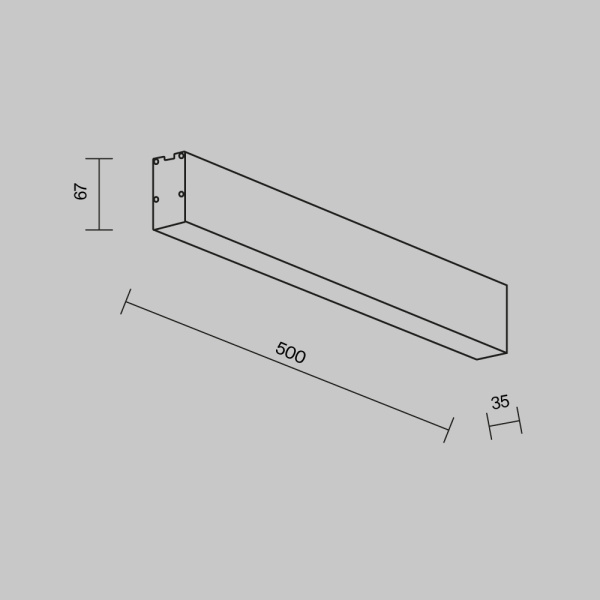 Линейный светильник Maytoni Technical LL311041