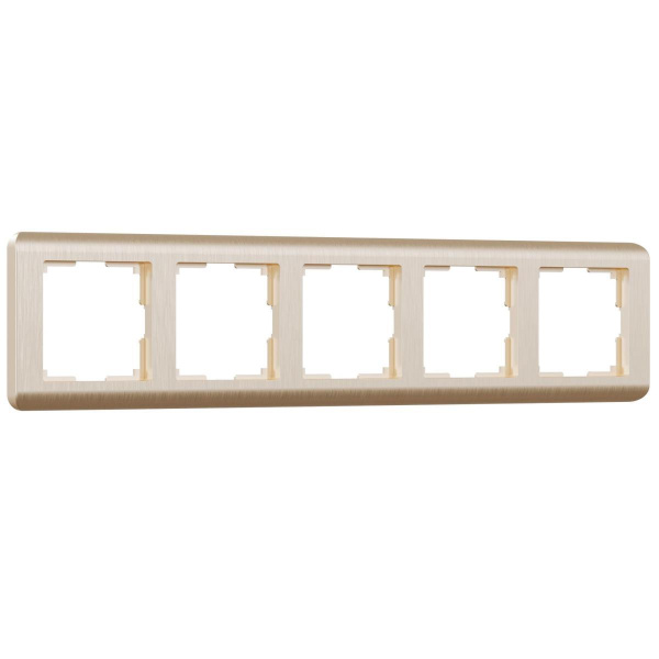 Рамка на 5 постов Werkel Stream шампань W0052111 4690389162527