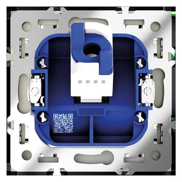 Розетка компьютерная встраиваемая Voltum S70 RJ45 кат.6, (сталь) VLS060105