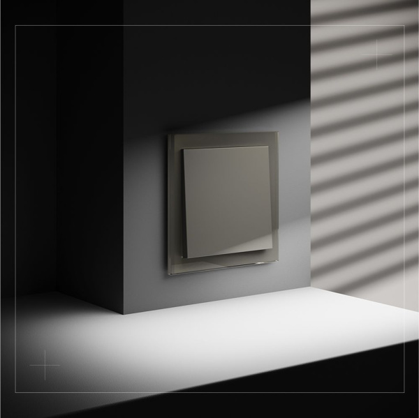 Перекрестный переключатель встраиваемый Voltum S70 одноклавишный 10А, (шелк) VLS010504