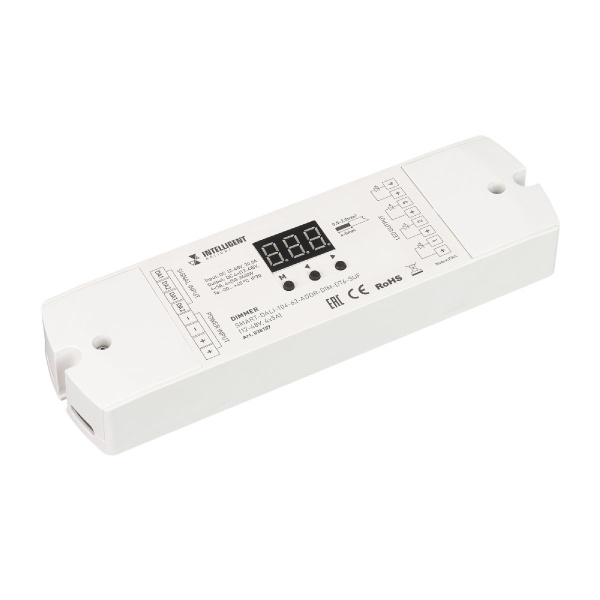 INTELLIGENT ARLIGHT Диммер SMART-DALI-104-62-ADDR-DIM-DT6-SUF (12-48V, 4x5A) (IARL, IP20 Пластик, 5 лет) 038157