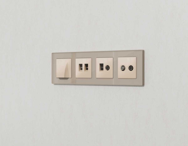 Лицевая панель AMBRELLA VOLT ALFA AP3158