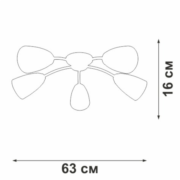 Потолочная люстра Vitaluce V3944-9/5PL