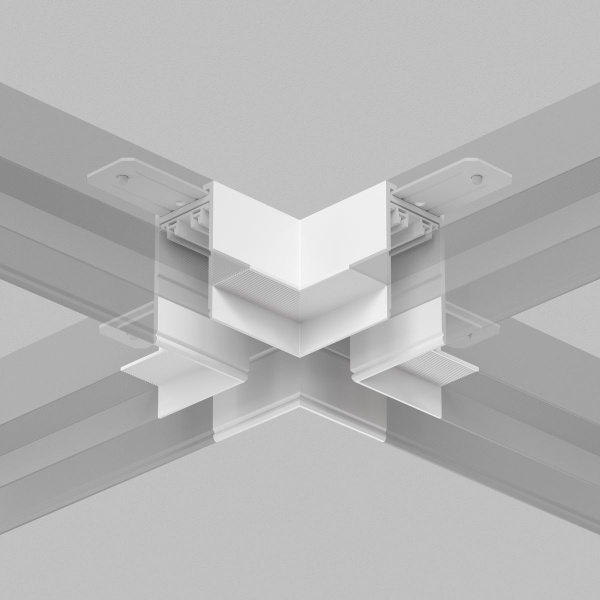 Коннектор X-образный Denkirs Smart Hide TR2114-WH