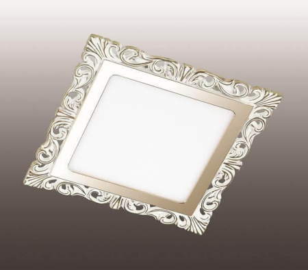 357279 NT16 315 белый/золото Встраиваемый светодиодный светильник IP20 60LED 12W 220-240V PEILI